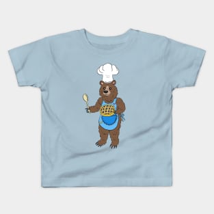 Grizzly bear baking Kids T-Shirt